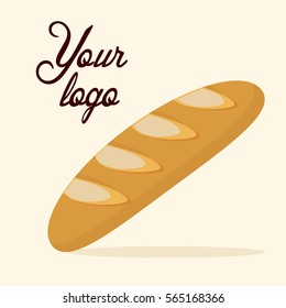 Baguette, bread illustration