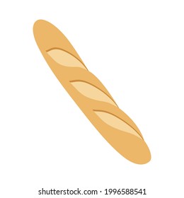 Baguette Emoji Vector Design. French Bread Art Illustration. Bakery Fresh Food Product. 