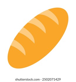 Baguette Flat Icon Design For Personal nad Commercial Use