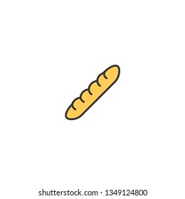 Baguette icon design. Gastronomy icon vector illustration