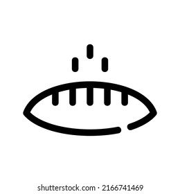 baguette icon or logo isolated sign symbol vector illustration - high quality black style vector icons
