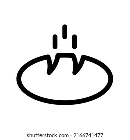 baguette icon or logo isolated sign symbol vector illustration - high quality black style vector icons
