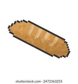 baguette pixel art for dynamic digital projects and designs.