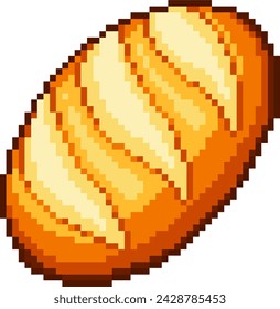 Baguette Pixel for bakery and café