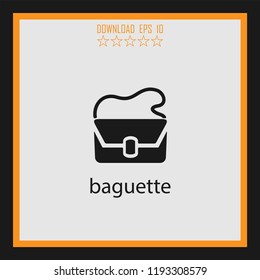 baguette vector icon