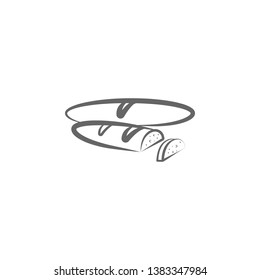 Baguettes, bread hand drawn icon. Element of bread icon. Thin line icon for website design and development, app development. Premium icon