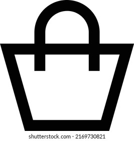 ilustración de bagVector en un fondo transparente.Símbolos de calidad premium.Iconos vectoriales de trazo para el concepto y el diseño gráfico.
