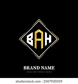 BAH letter logo vector design, BAH simple and modern logo. BAH luxurious alphabet design,