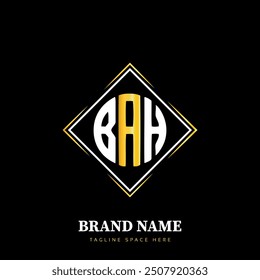 BAH letter logo vector design, BAH simple and modern logo. BAH luxurious alphabet design,