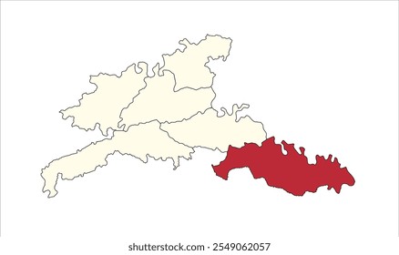 Bah,Mapa de Agra, Distrito de Agra, Estado de Uttar Pradesh, República da Índia, Governo de Uttar Pradesh, Território indiano, Índia Oriental, Política, Aldeia, Turismo