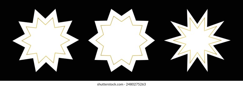 Bahai icon. Bahai Symbol Religion. Eps 10.