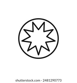 Bahai Symbol Icon for Religious Teachings