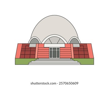 bahai temple panama icon isolated