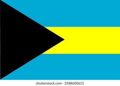 Bahama national flag . vector flag icon 