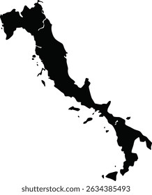 Estilo negro del Vector de la silueta del mapa de las Bahamas con el fondo blanco