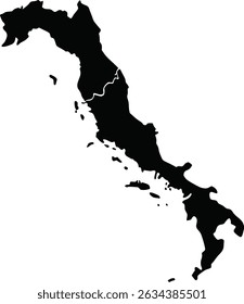 Bahamas black map silhouette vector style with white background