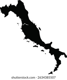 Bahamas black map silhouette vector style with white background