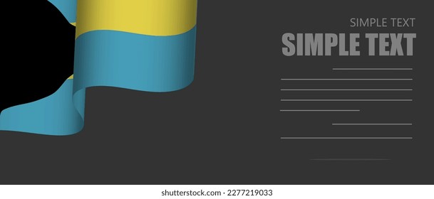bahamas flag banner rectangle background,bahamas dark mode black tone wallpaper,website banner bahamas black and white tone with grey text.