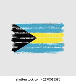 Bahamas Flag Brush. National Flag
