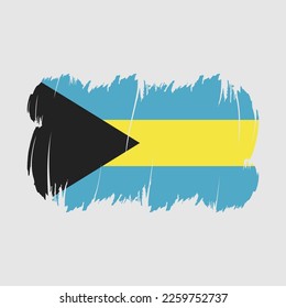 Cepillo de la bandera de las Bahamas golpea el vector