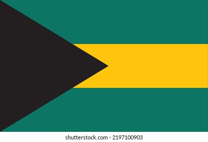La bandera de las Bahamas es de alta calidad y fácil de modificar