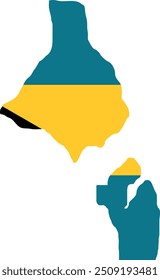 Bandeira das Bahamas no mapa, Mapa das Bahamas com bandeira, Mapa do país, Mapa das Bahamas com bandeira, Bandeira da nação Bahamas