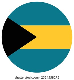 Forma de la bandera de las Bahamas. Forma de diseño Bandera de Bahamas