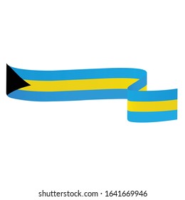 Bahamas flag. Simple vector. National flag of Bahamas  