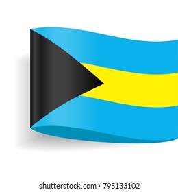 Bahamas Flag Vector Icon - Illustration