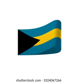 Bahamas flag, vector illustration