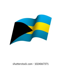 Bahamas flag, vector illustration