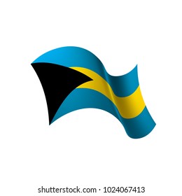 Bahamas flag, vector illustration