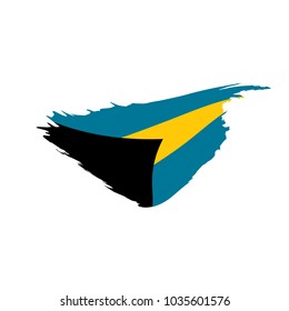 Bahamas flag, vector illustration