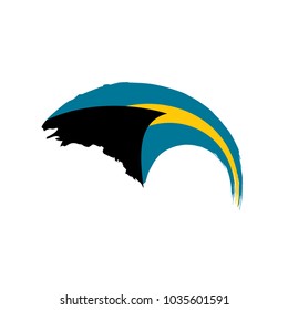 Bahamas flag, vector illustration