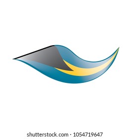 Bahamas flag, vector illustration
