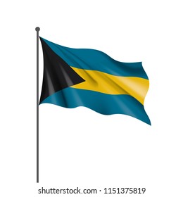 Bahamas flag, vector illustration