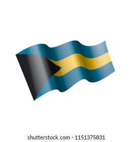 Bahamas flag, vector illustration