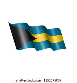 Bahamas flag, vector illustration