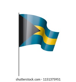 Bahamas flag, vector illustration
