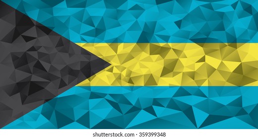 Bahamas flag vector illustration.