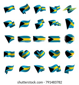 Bahamas flag, vector illustration