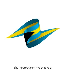 Bahamas flag, vector illustration