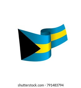 Bahamas flag, vector illustration