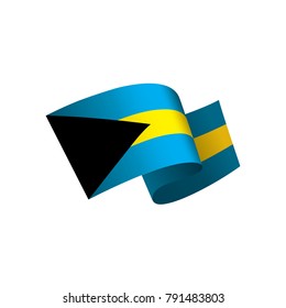 Bahamas flag, vector illustration