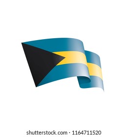 Bahamas flag, vector illustration on a white background