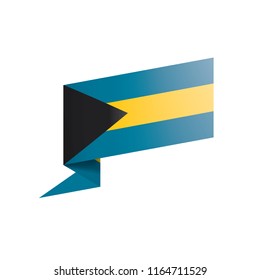 Bahamas flag, vector illustration on a white background