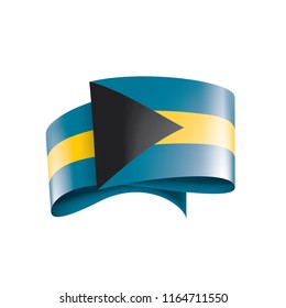 Bahamas flag, vector illustration on a white background