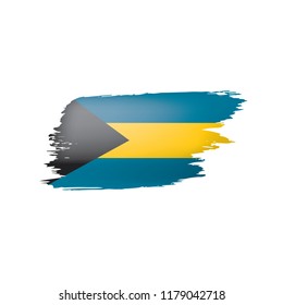 Bahamas flag, vector illustration on a white background