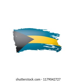 Bahamas flag, vector illustration on a white background