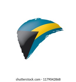 Bahamas flag, vector illustration on a white background